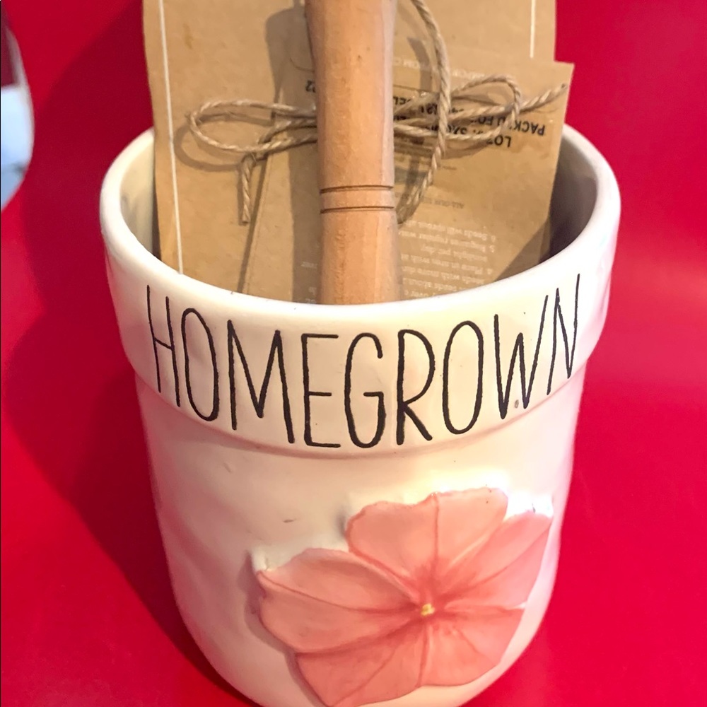 Mud Pie ceramic planting kit